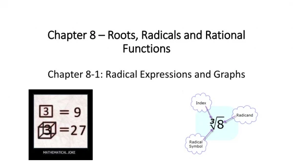 Chapter 8 – Roots, Radicals and Rational Functions