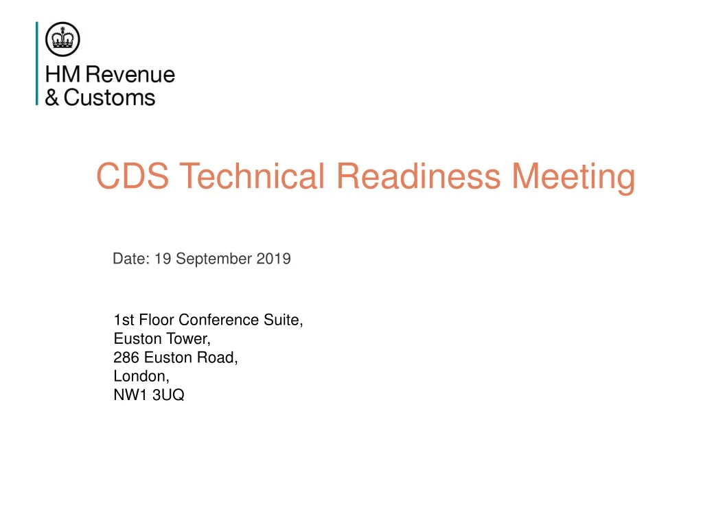 cds technical readiness meeting