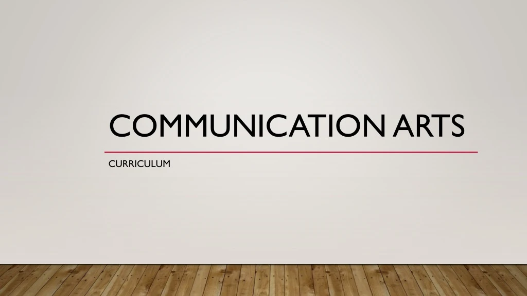 communication arts