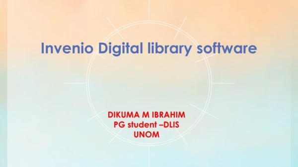 Invenio Digital library software