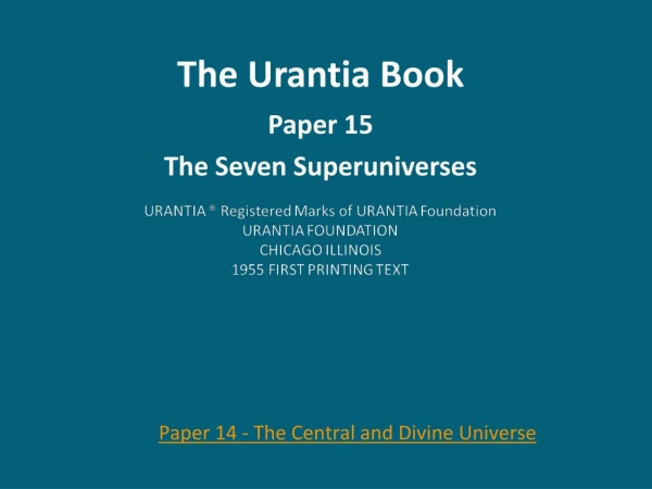 The Urantia Book