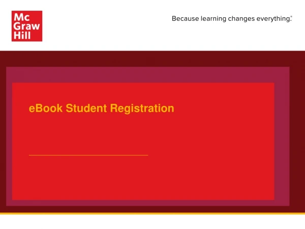eBook Student Registration