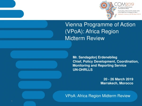 Vienna Programme of Action (VPoA) : Africa Region Midterm Review
