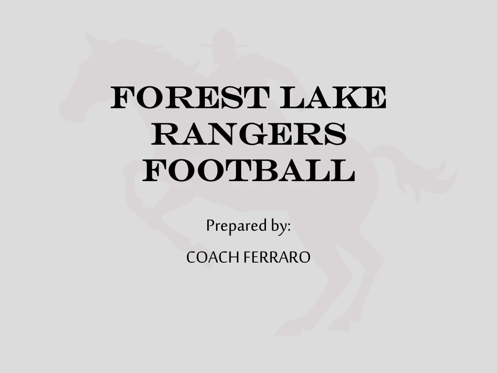 forest lake rangers football