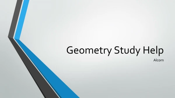 Geometry Study Help