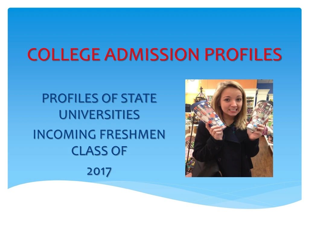 college admission profiles
