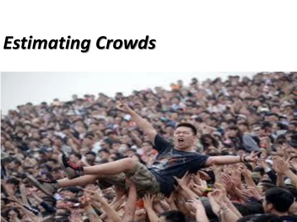 Estimating Crowds