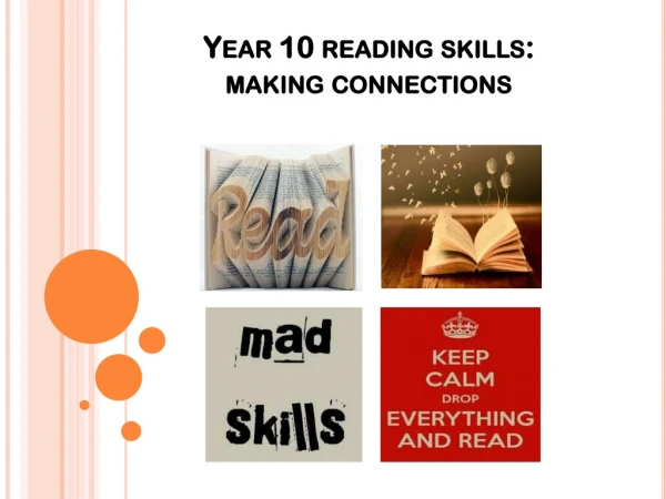 Year 10 reading skills: making connections
