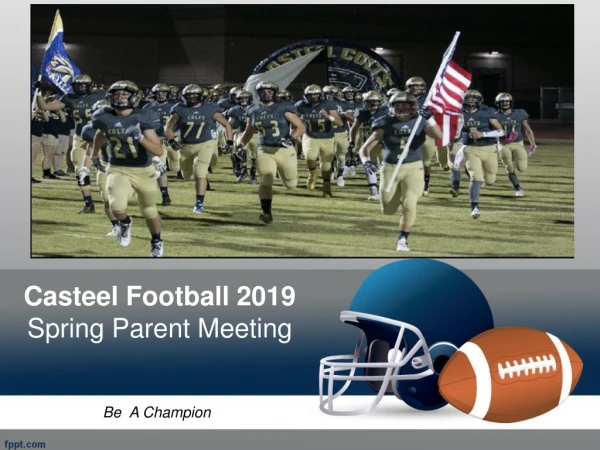 Casteel Football 2019 Spring Parent Meeting