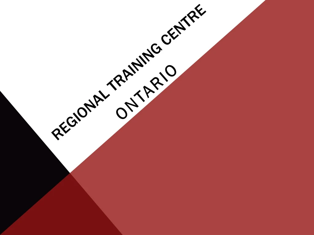 regional training centre