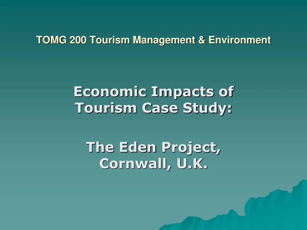 tomg 200 tourism management environment