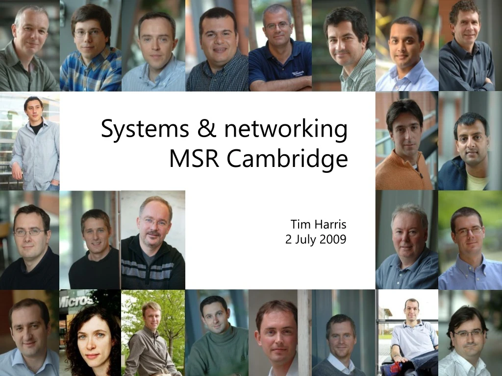 systems networking msr cambridge