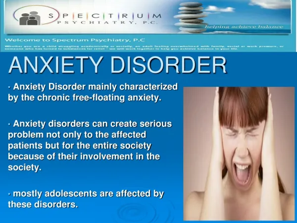 Anxiety Disorder Treatment by Specialists