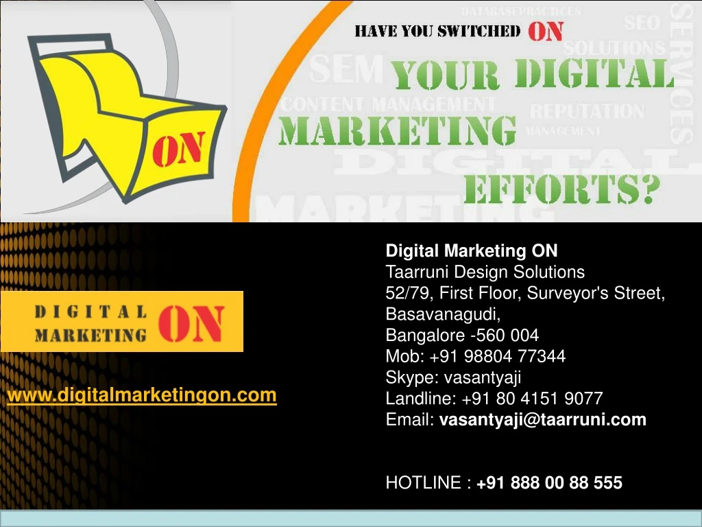 digital marketing on taarruni design solutions