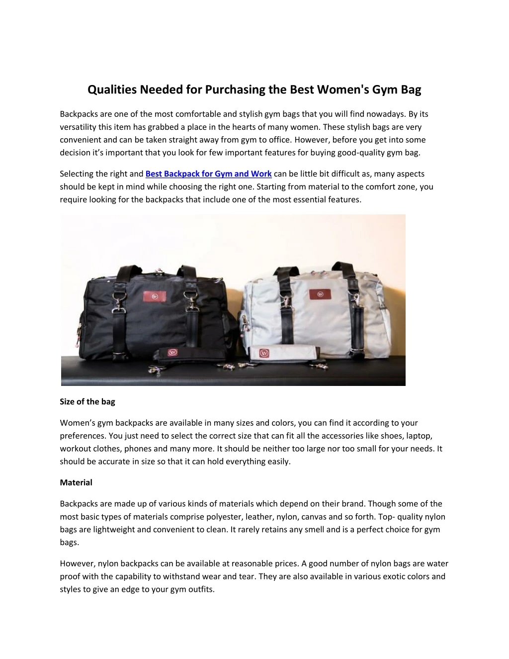 qualities needed for purchasing the best women