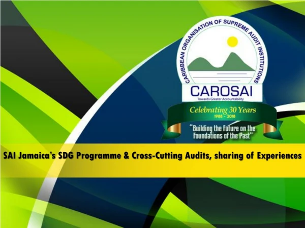 SAI Jamaica’s SDG Programme &amp; Cross-Cutting Audits, sharing of Experiences