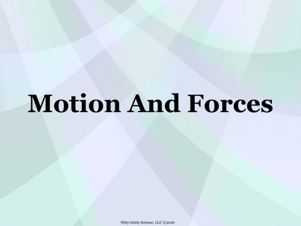 Motion And Forces