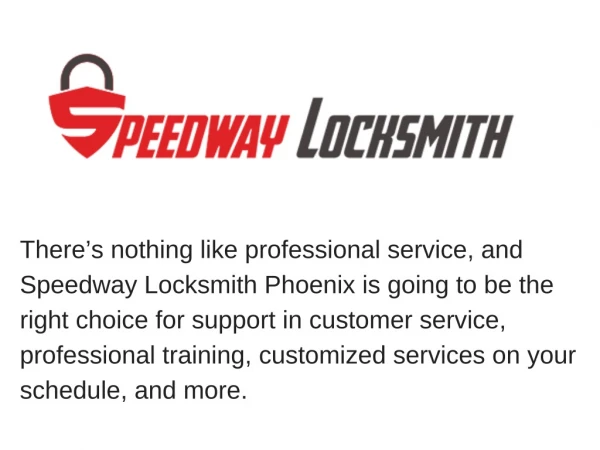 there s nothing like professional service