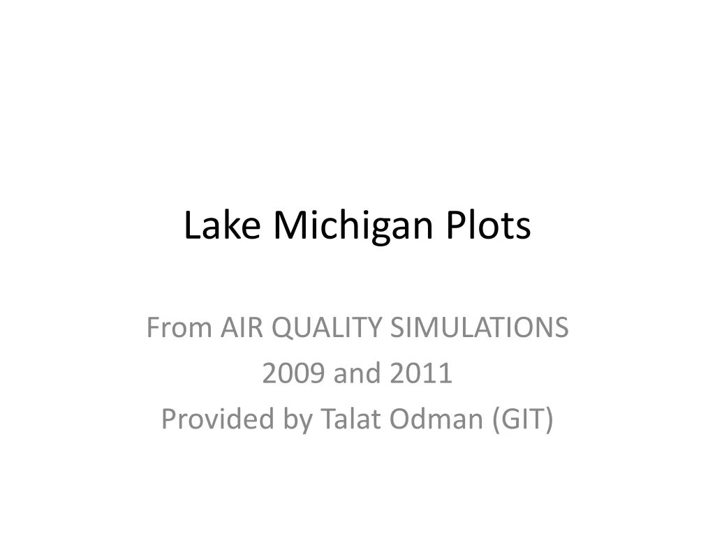 lake michigan plots