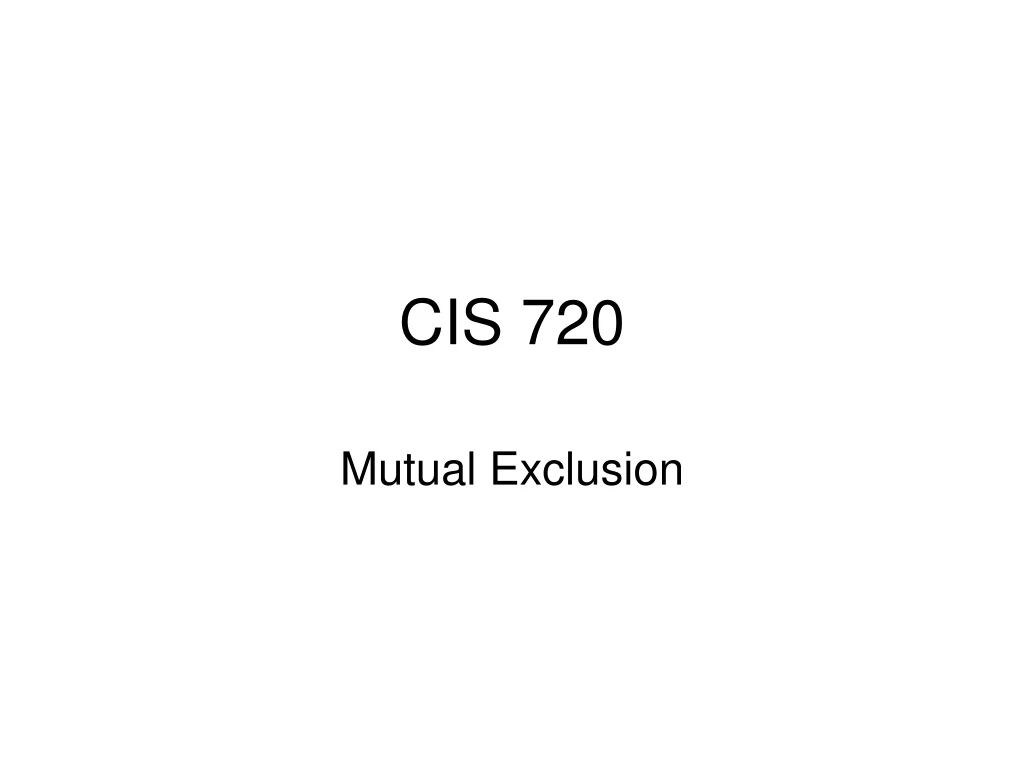 cis 720