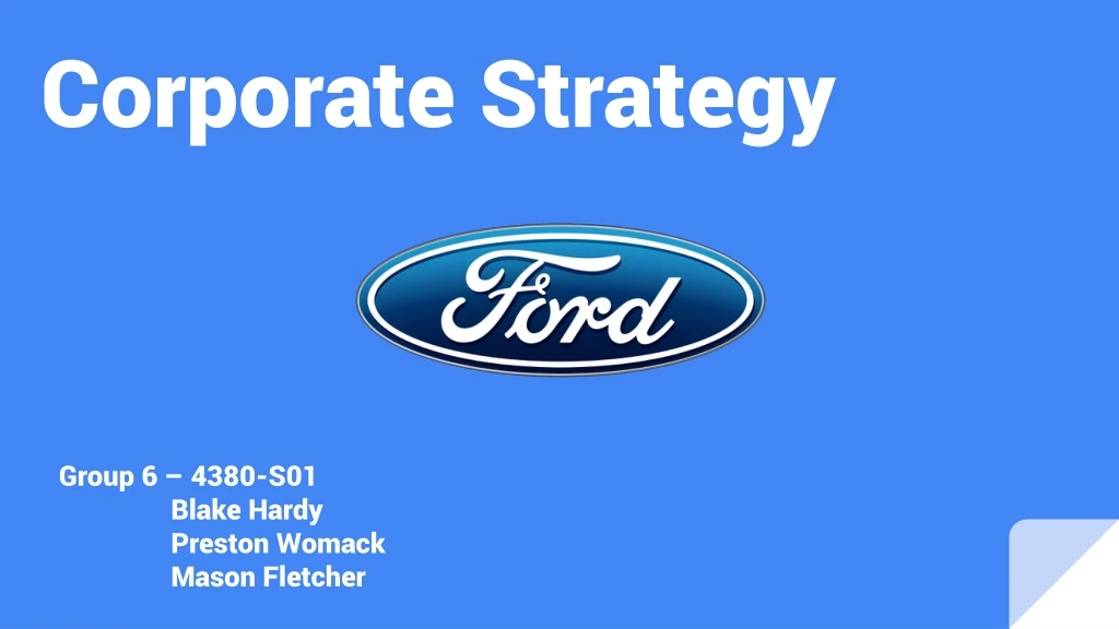 corporate strategy