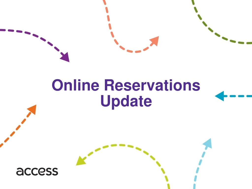 online reservations update