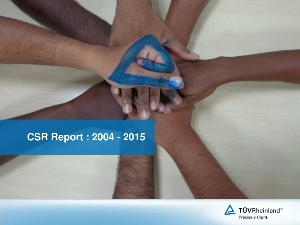 csr report 2004 2015