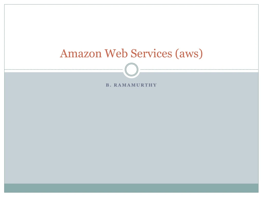 amazon web services aws