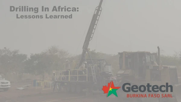 Drilling In Africa: Lessons Learned