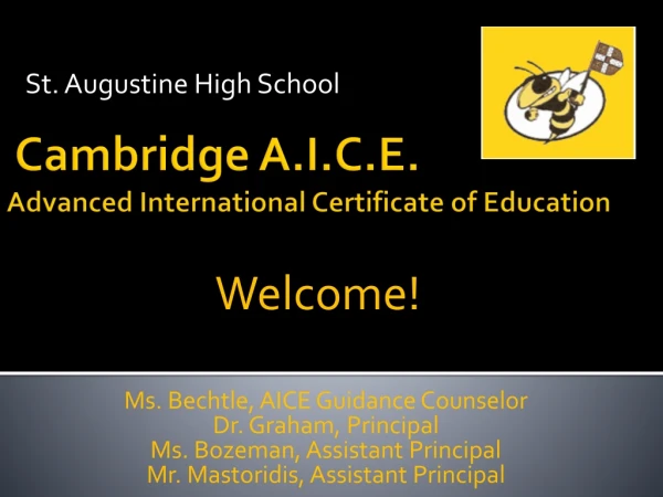 Cambridge A.I.C.E. Advanced International Certificate of Education