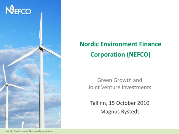Nordic Environment Finance Corporation (NEFCO)