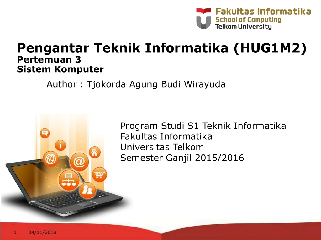 pengantar teknik informatika hug1m2 pertemuan 3 sistem komputer