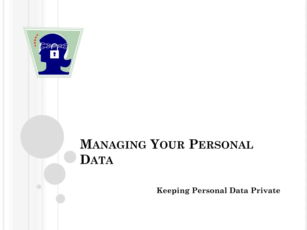 managing your personal data