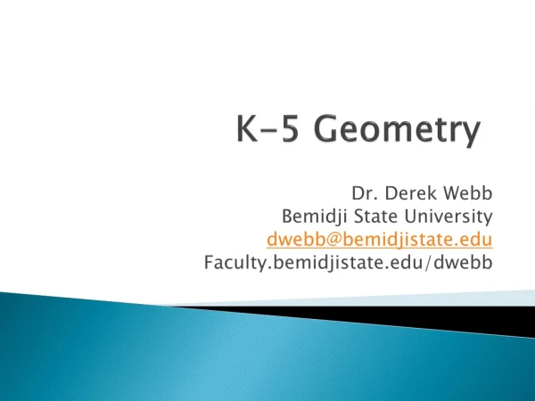 K-5 Geometry