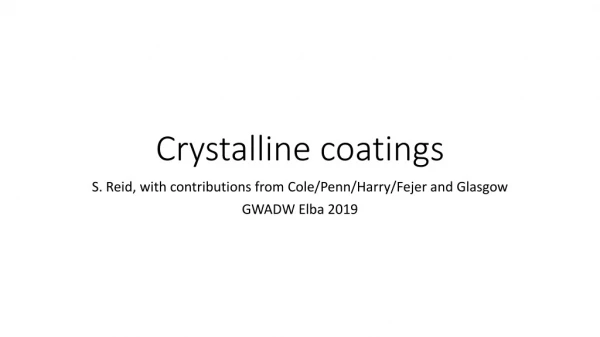 Crystalline coatings