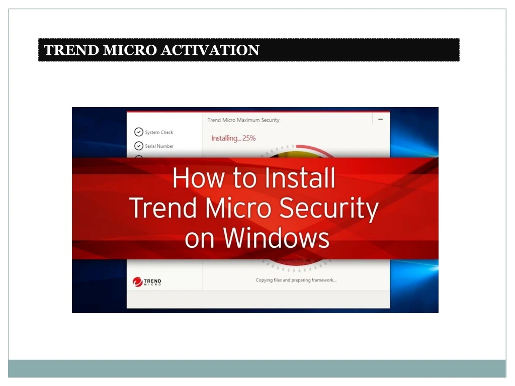 trend micro activation