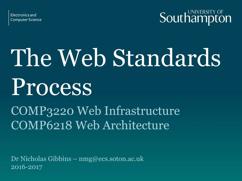 the web standards process