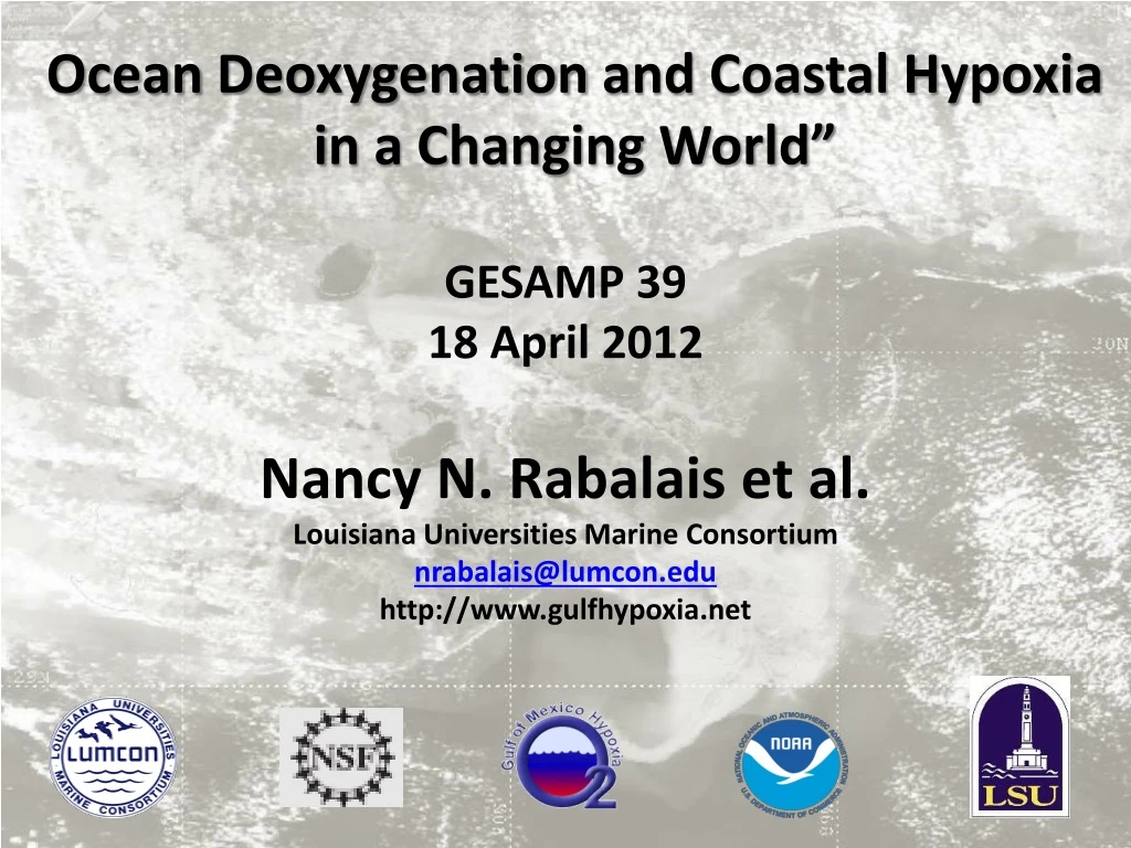 ocean deoxygenation and coastal hypoxia
