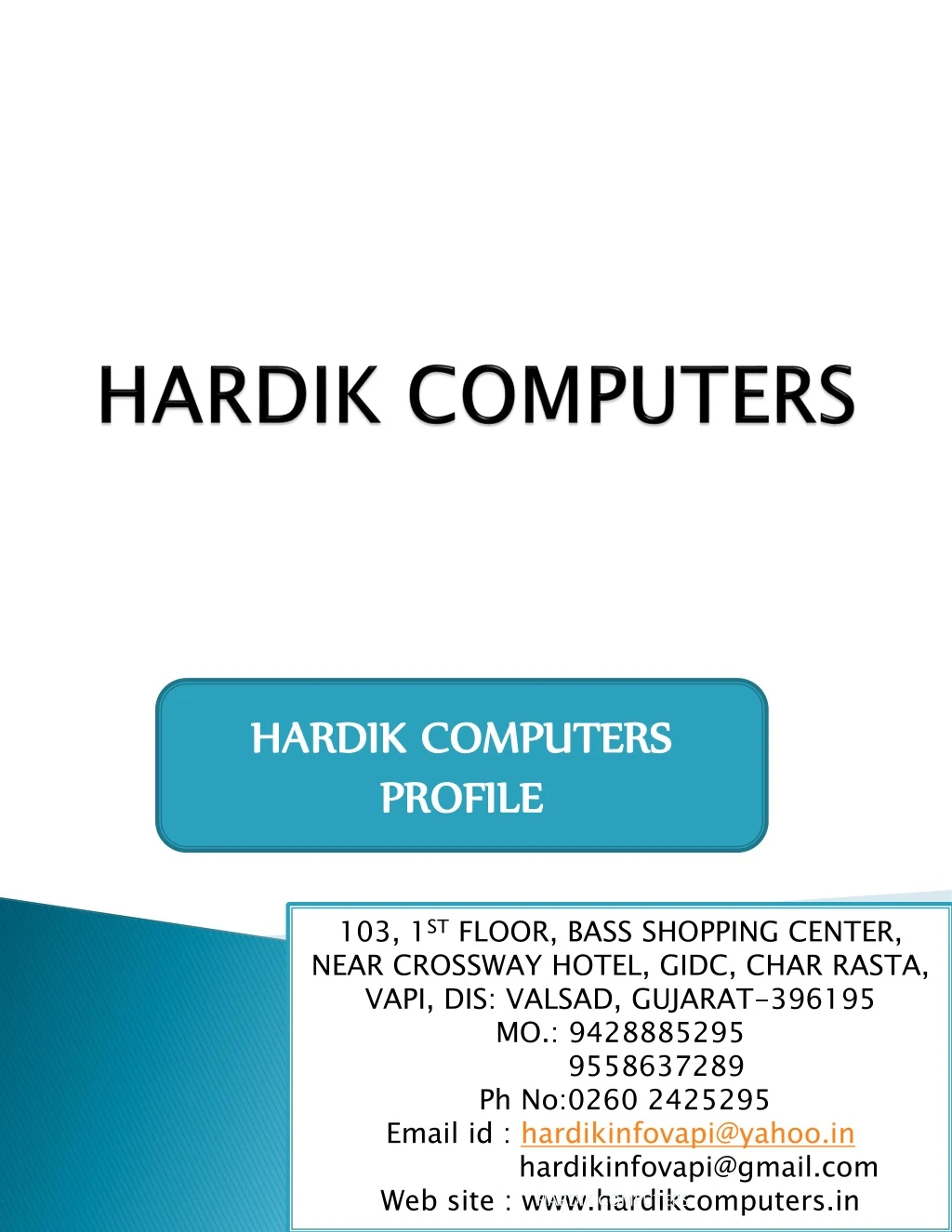 hardik computers