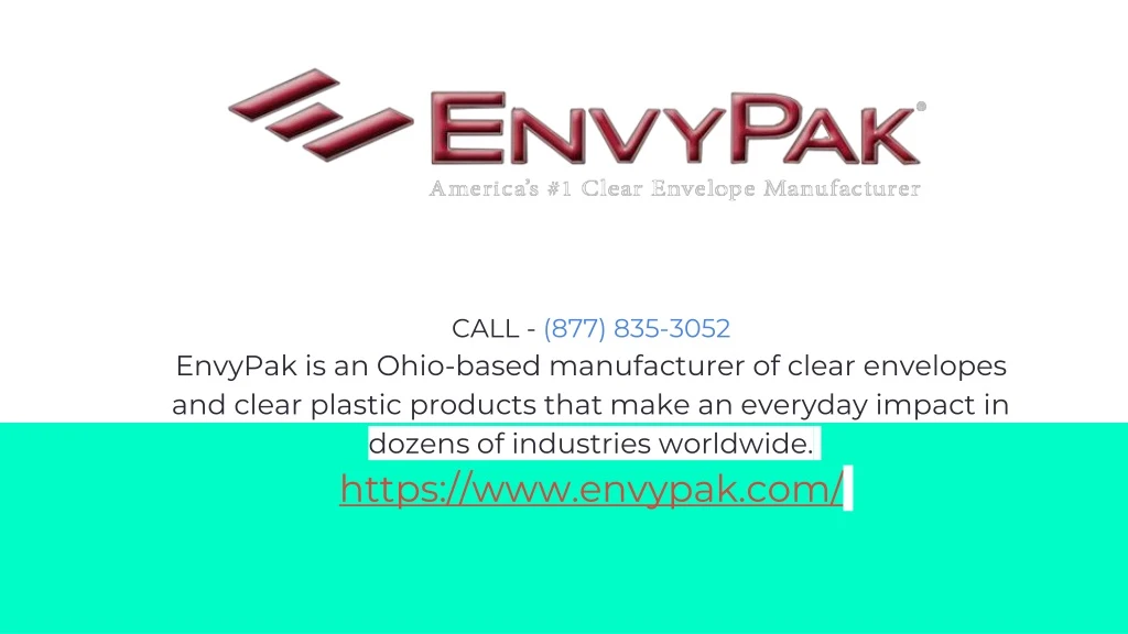 call 877 835 3052 envypak is an ohio based