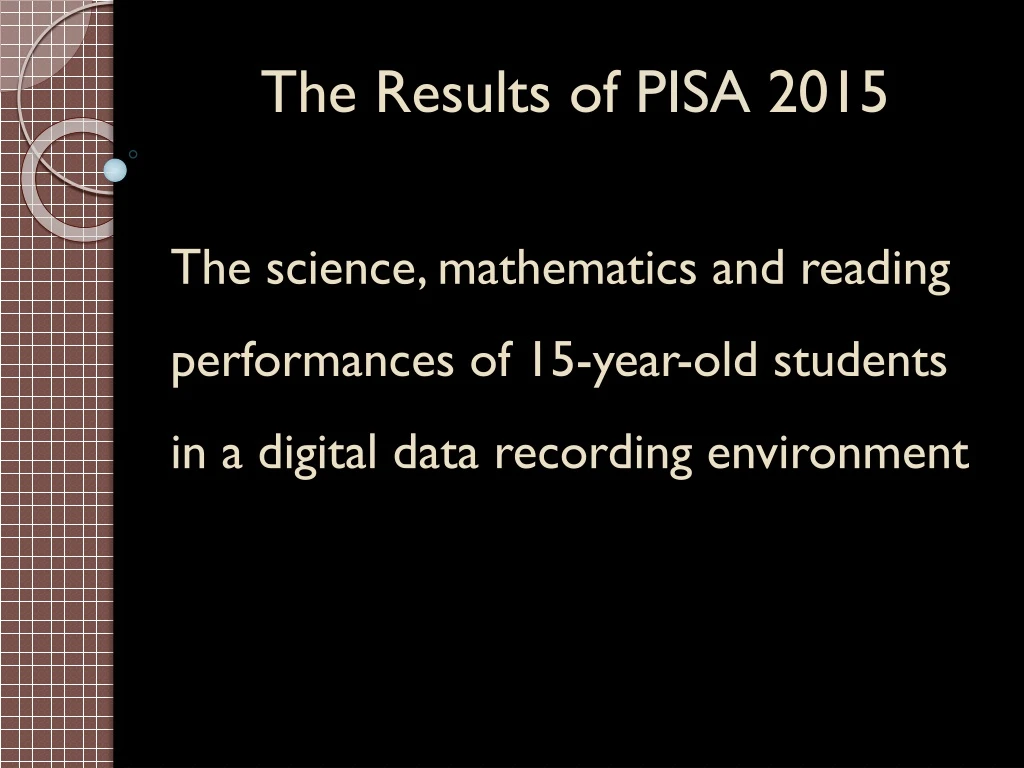 the results of pisa 2015