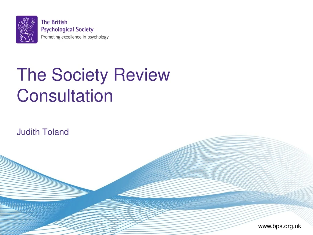 the society review consultation judith toland