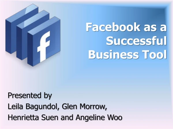 Facebook as a Successful Business Tool