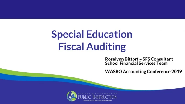 Special Education Fiscal Auditing