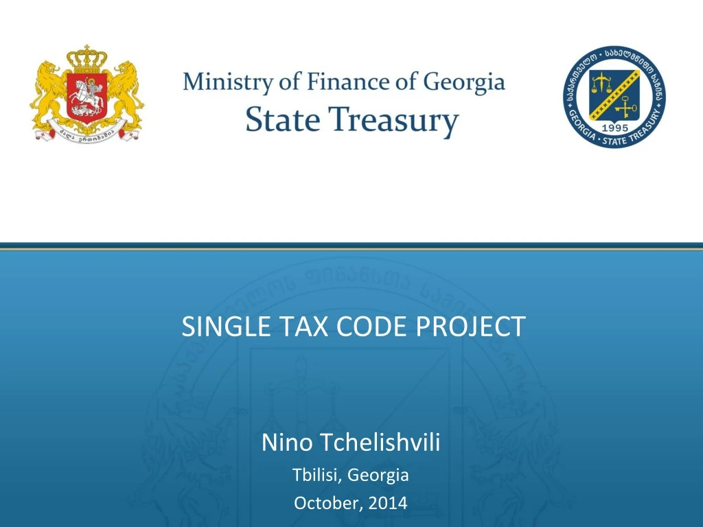 single tax code project