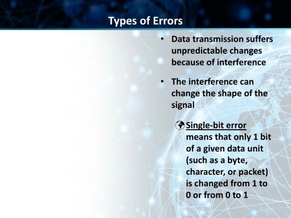 Types of Errors