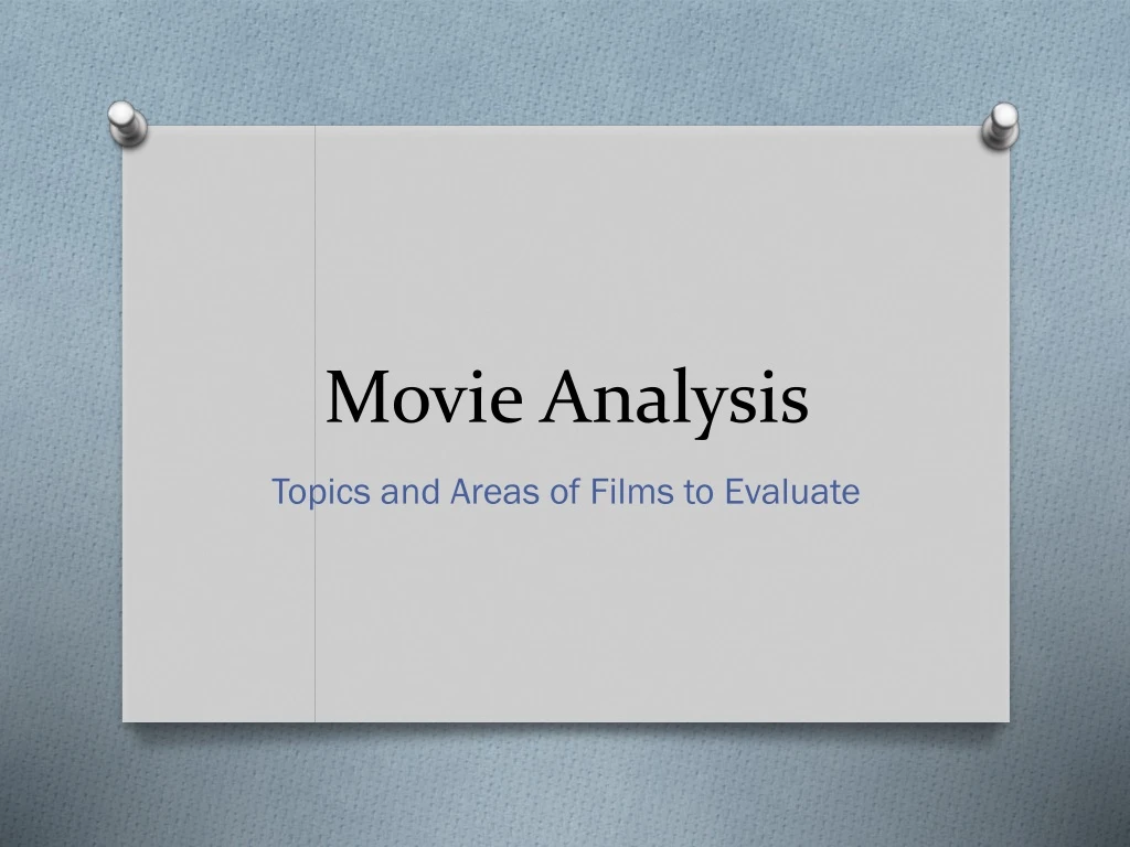 movie analysis