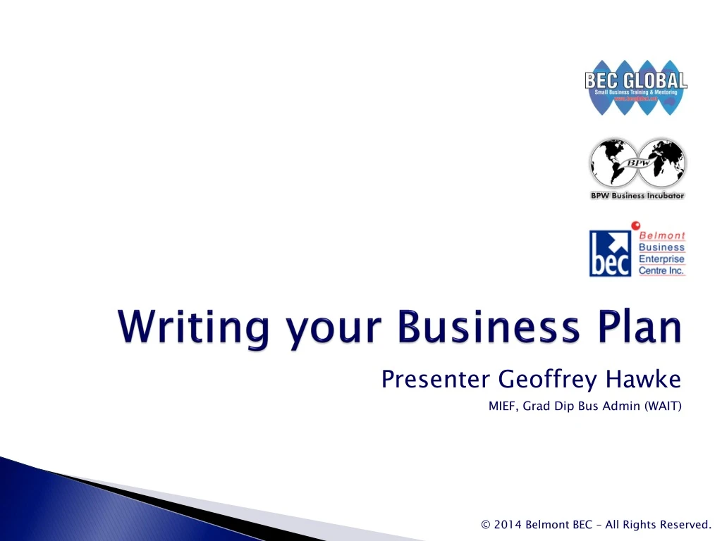 writing your business plan