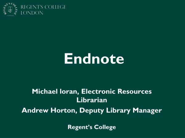Endnote