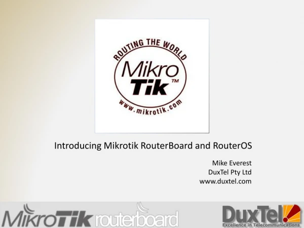 Introducing Mikrotik RouterBoard and RouterOS